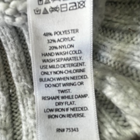 Cozy Chevron Knit Mock Neck Sweater Pullover - Neutral Tones, Stylish & Warm - Picture 4 of 8